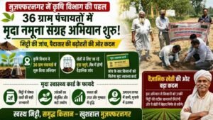 Muzaffarnagar News: 36 ग्राम पंचायतों में शुरू हुआ मृदा नमूना अभियान, किसानों को मिलेगा सॉयल हेल्थ कार्ड 26 Muzaffarnagar News: 36 ग्राम पंचायतों में शुरू हुआ मृदा नमूना अभियान, किसानों को मिलेगा सॉयल हेल्थ कार्ड