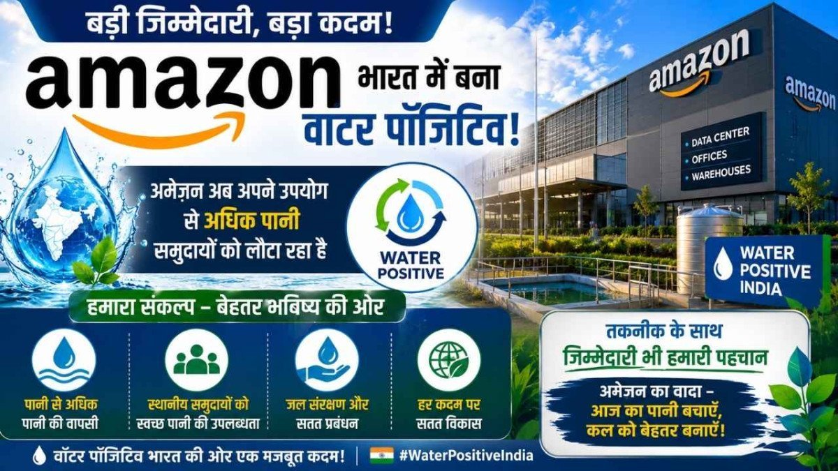 Amazon India ने हासिल की बड़ी उपलब्धि, इस्तेमाल से ज्यादा पानी समुदायों को लौटा रही कंपनी 20 Amazon India ने हासिल की बड़ी उपलब्धि, इस्तेमाल से ज्यादा पानी समुदायों को लौटा रही कंपनी