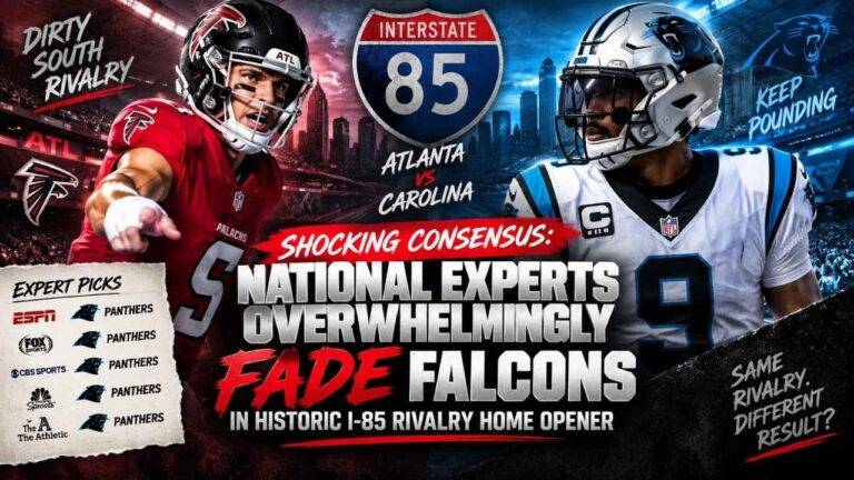 Shocking Consensus: National Experts Overwhelmingly Fade Falcons in Historic I-85 Rivalry Home Opener 22 Shocking Consensus: National Experts Overwhelmingly Fade Falcons in Historic I-85 Rivalry Home Opener